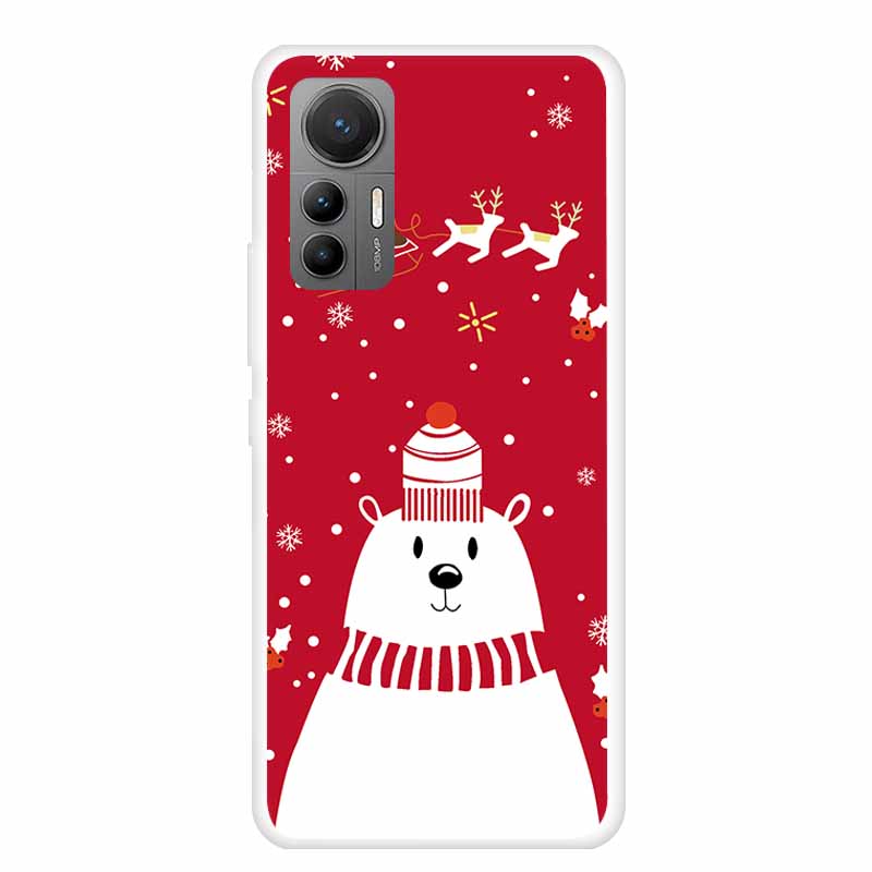 For Xiaomi Redmi K50 Ultra Case Christmas Soft Silicone Back Cover Phone Case for Redmi K50 Extreme Edition Clear Cartoon Funda