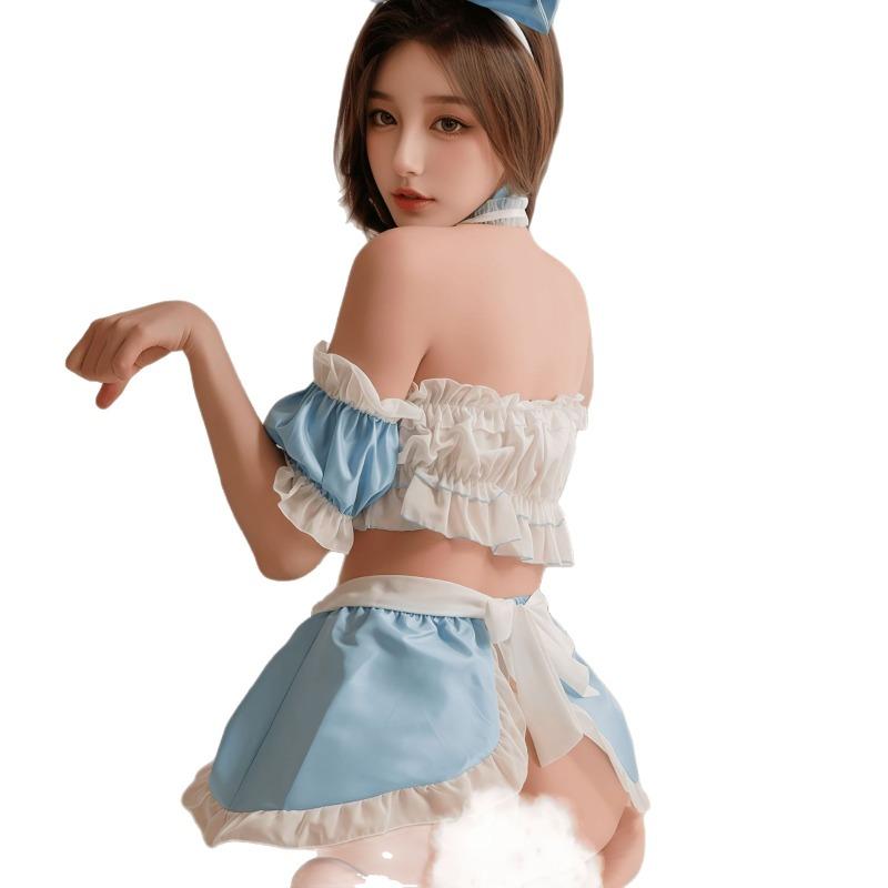Sexy maid sexy lingerie set small breasts show big pure wind maid outfit cute maid uniform set pajamas