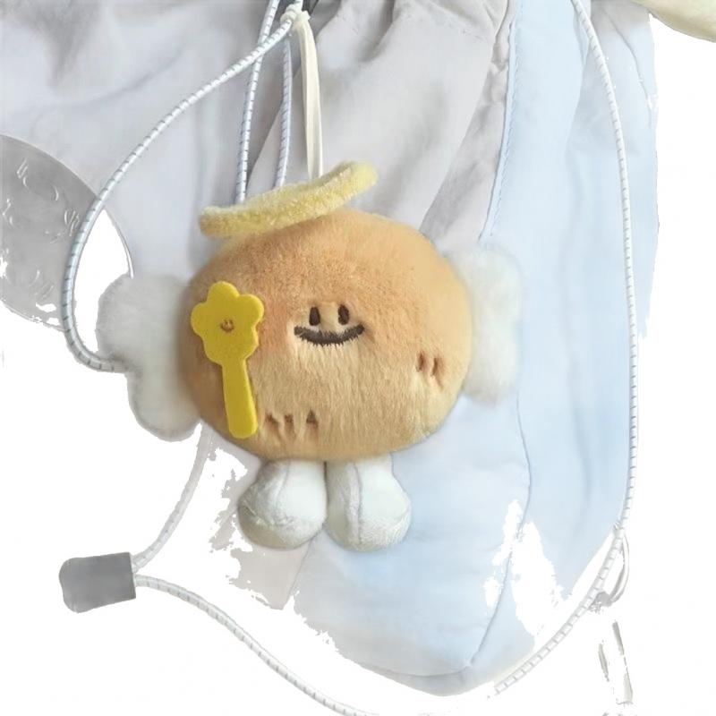 Niedliches Engel Kartoffel Plüschtier Kreativer Rucksack Schlüsselanhänger Charm Hochwertige Stoffpuppe Geschenk für Mädchen Beste Freundin Ins Style