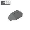 BRICKE 4x2 Sloped Wedge Brick Compatible with Lego 47759 - DIY Educational Building Block Piece.