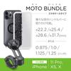 SP Connect Daytona Motorcycle Phone Holder 53922 Moto Compatible with iPhone 11 Pro 16730 Bundle, (XS/X)