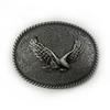 Higanbana Ethnic Style Oval Denim Belt Buckle - Unique Alloy Smooth Design