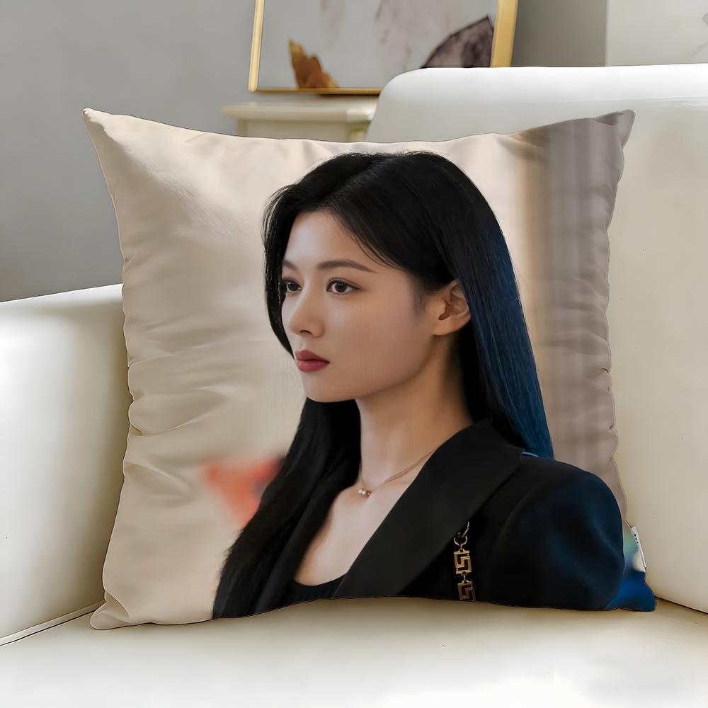 popular actress Kim You Jung Cushion Cover Soft  EasyWash Pillow Case  Versatile for Couch Bed Travel and Office