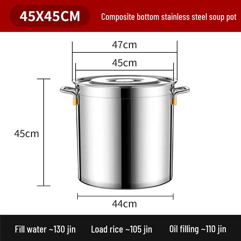 Yiceng Large Stainless Steel Multi-Stove Soup & Stew Pot