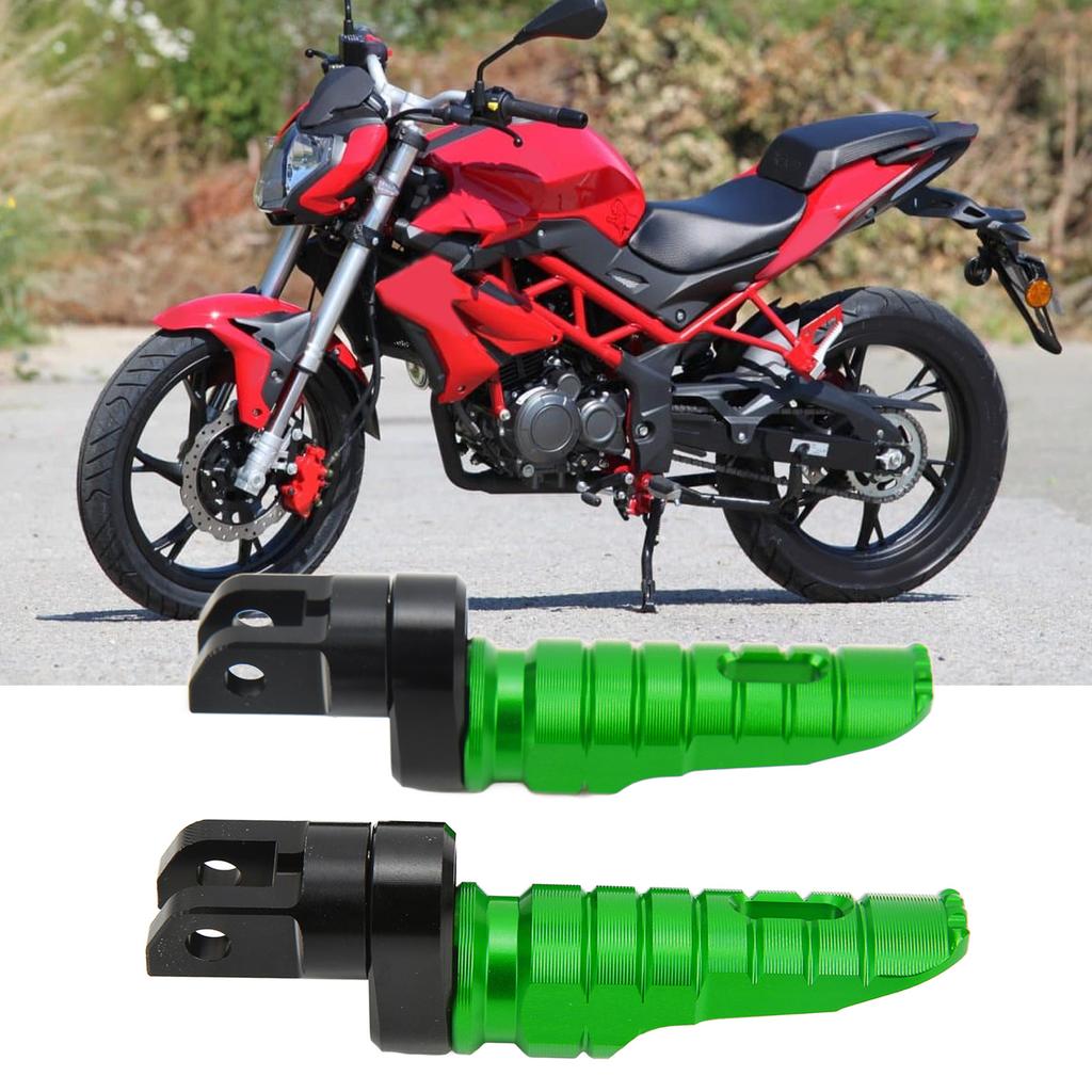 Motorcycle Front Foot Peg T6063 Aluminum Alloy Driver Footrest Pedal Bracket Replacement for BN302S