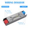 Ultra Thin Lighting Transformer 110V 220V To 12V 24V 60W 100W 200W 300W 400W Heat Dissipation Power Supply For LED Strip Adapter