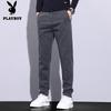 Pantaloni casual da uomo a gamba dritta e larga