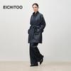 EICHITOO Women's Stand Collar Trench Coat