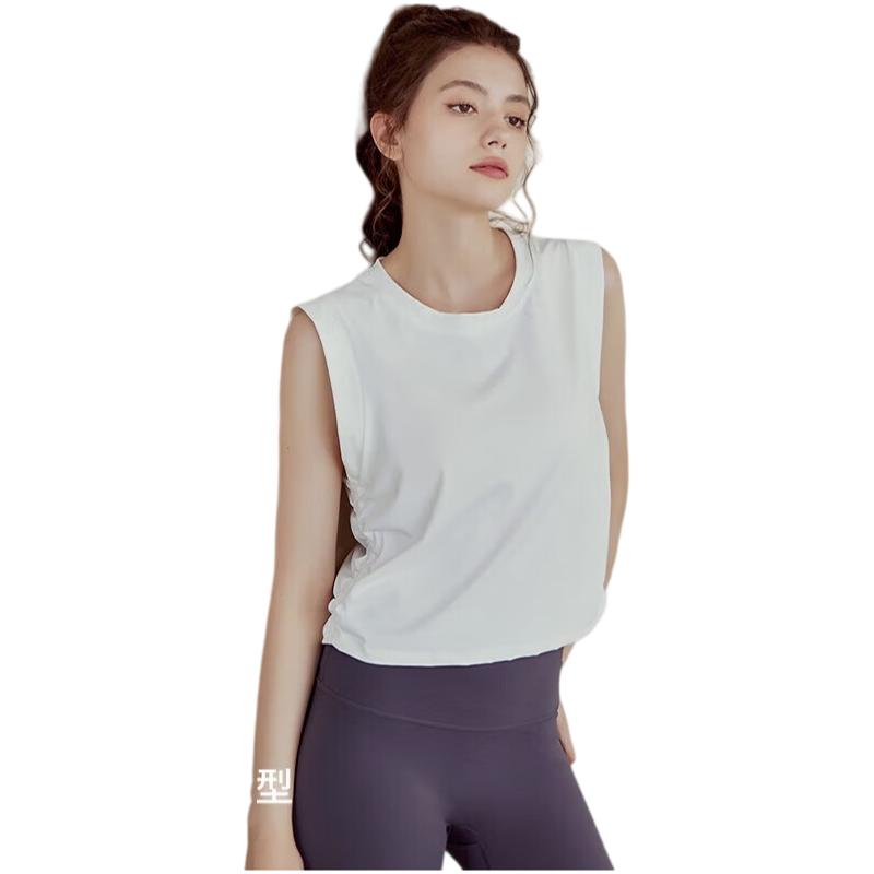 XUEXIMAN Yoga Wear for Women, Loose-Fitting Sports Tank Top,Sexy Cover-Up, Training Running Fitness Sleeveless Top Vest
