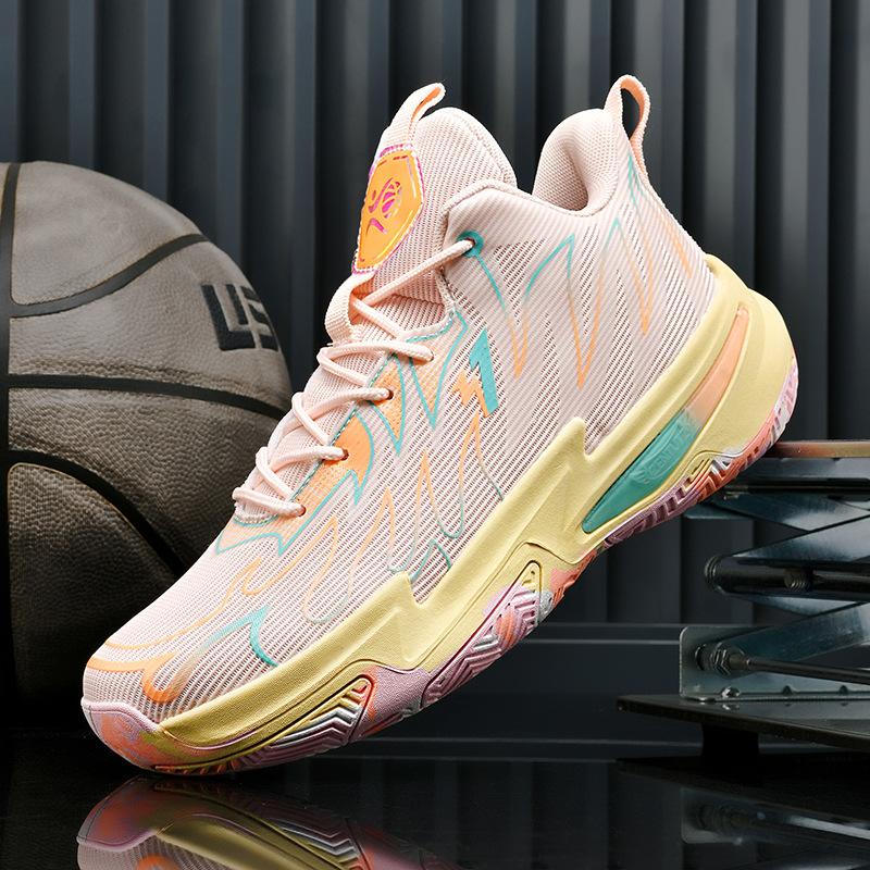 

2025 новые боевые баскетбольные кроссовки студенты боевой баскетбол мальчики высокие спортивные кроссовки молодежные повседневные для бега 45