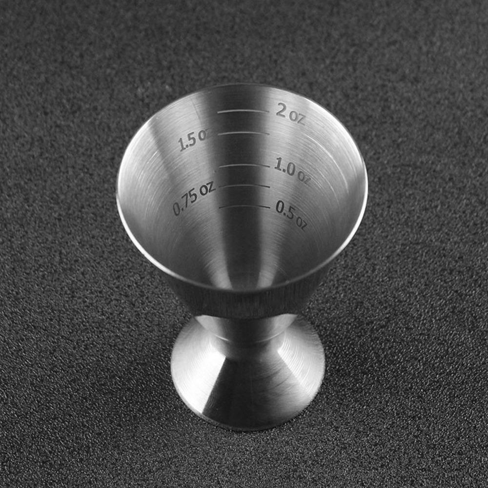 Tick Marks Cocktail Jigger Single Head Bartending Jigger Vintage Bar Measuring Cup For Bartending