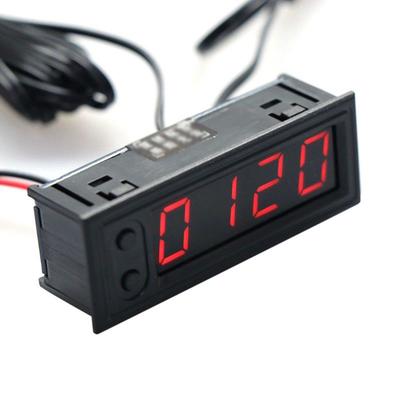 Multifunktionale Uhr Auto Temperatur Batterie Spannung Monitor Voltmeter DC 12V