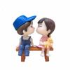 2Pcs Valentines Day Gift Girlfriend Boyfriend Lovers Couple Kiss Resin Doll Gift