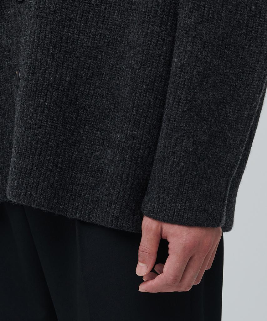 Musinsa Standard Lambswool Oversized Cardigan [Charcoal Gray]