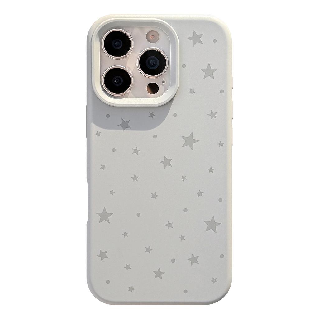 Simple Ins Gray Stars Iphone17pro Max Mobile Phone Case Apple 1514 Korean 13 Suitable for 12