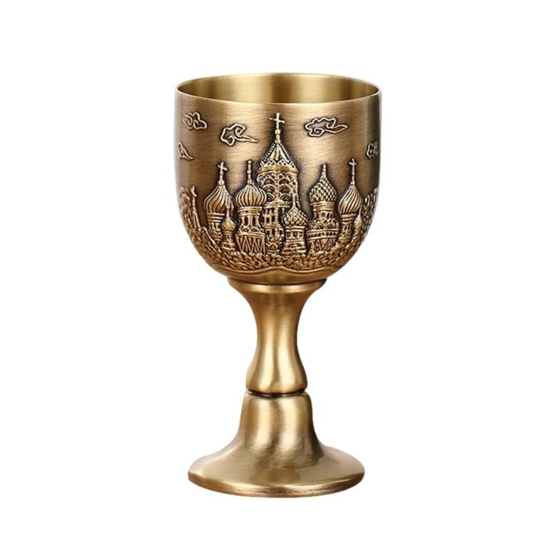 

Antique 25ml Small Shot Glass With Carve Castles Pattern Designs Goblet Chalice Cup For Family Parties And Gift Givings