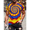 Men's T-Shirt Round Neck Short Sleeve Fashionable 3D Digital Printing Outdoor Top Tees Pullover Streetwear Sports Clothing