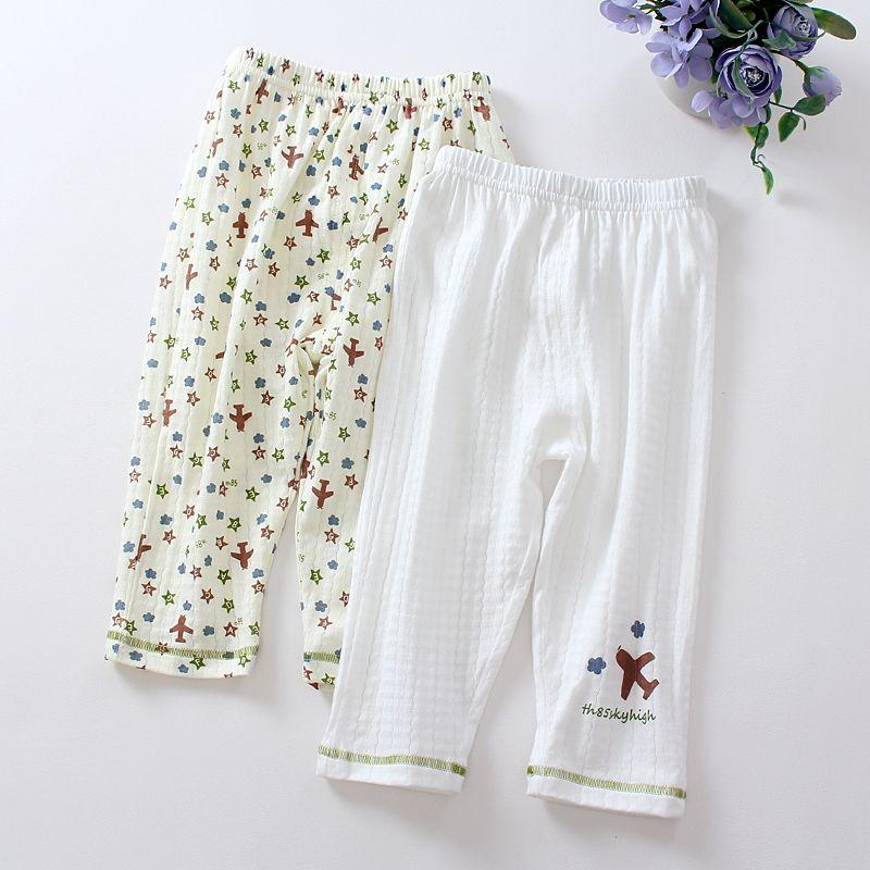 

2 пары детских летних брюк от комаров, тонкие брюки из чистого хлопка, брюки-фонарики 100