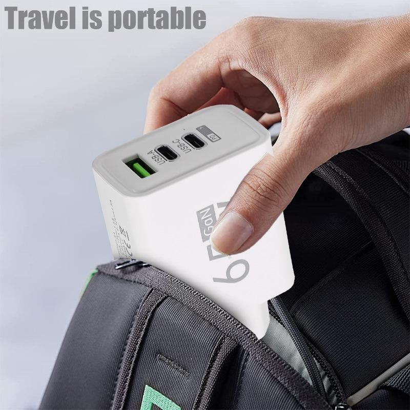 65W USB C Charger GaN Fast Charging Charger PD Quick Charge 3.0 Type C EU UK Plug Adapter for Samsung IPhone  Xiaomi Oppo
