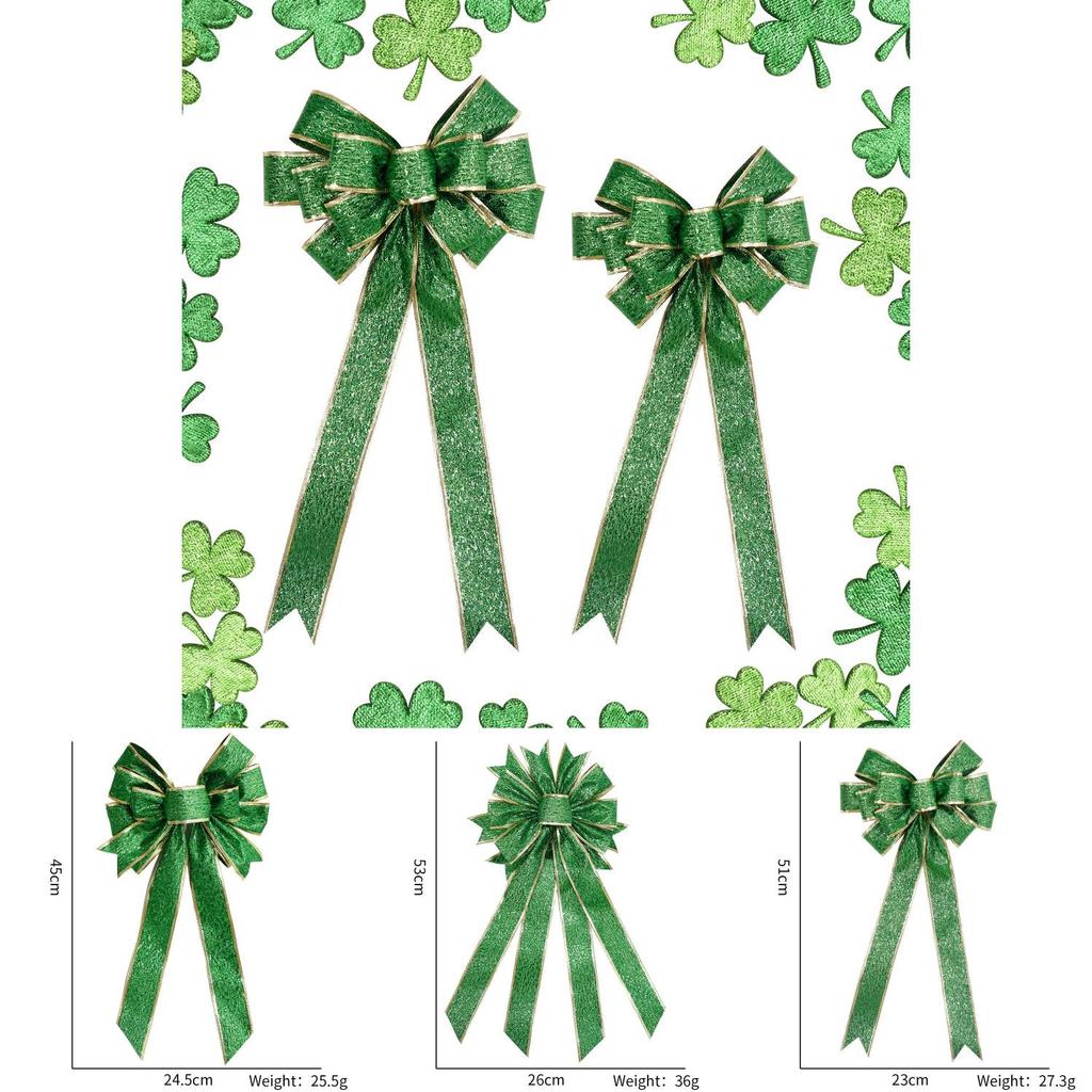 Vibrant St. Patrick's Day Green Bow Ideal For Irish Themed Party Decor And Setup