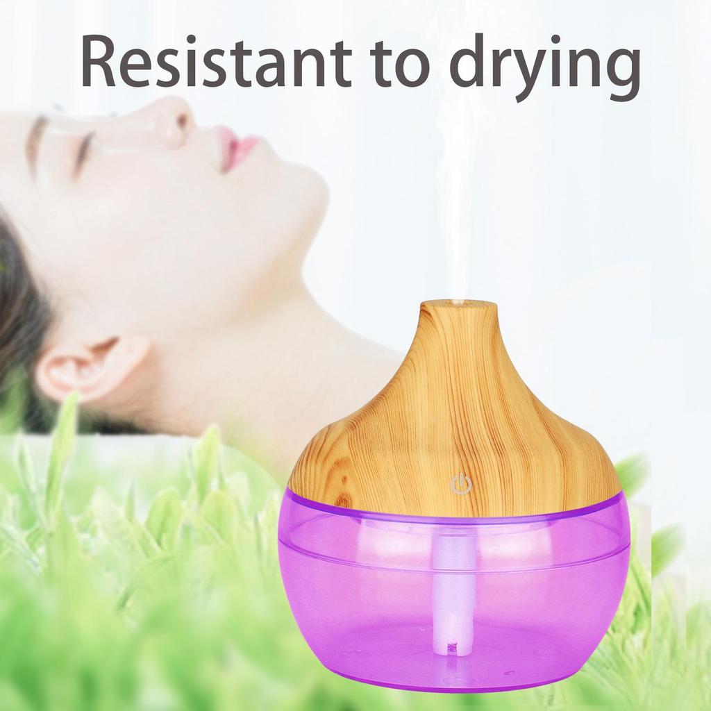 Mini Humidificateur USB Créatif avec Veilleuse Sept Couleurs pour la Purification de l'Air à la Maison