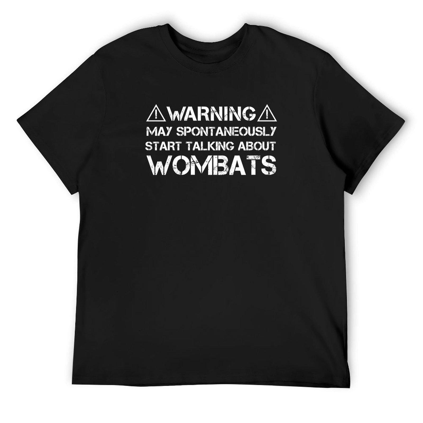 Wombat Funny saying T-Shirt graphic tee shirt blanks shirts graphic tee fashion shirts outfits for men 4XL