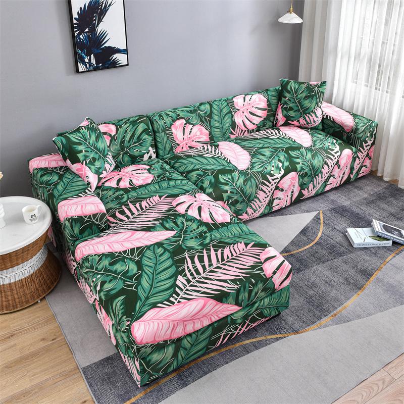 Geometric Sofa Covers For Living Roomastic Corner Couch Cover Sectional Corner L Shaped Chaise Longue Slipcover Funda De Sofá