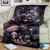 Tokyo Ghoul Print Flannel Blanket  Warm  Comfortable for Travel, Bedrooms, Chairs, Sofas, Beds, Picnics-kwq200