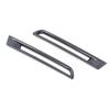 1 Pair Carbon Fiber Pattern Plastic Car Rear Bumper Fog Light Trim