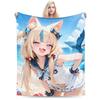 Sameko Saba Blankets Warm Comfortable Plush Throw Blanket For Living Room Travel Office Flannel Bedspread Bed Cover