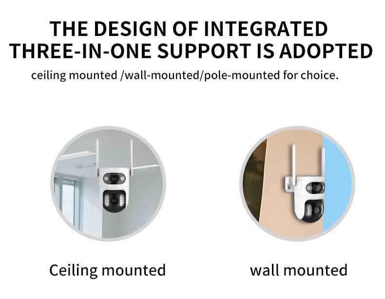 360° Panoramic HD Wireless WiFi Home Security Camera with Bracket