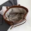 Ladies' solid color multifunctial handbag, minimalist ladies' shoulder bag, lightweight commuting handbag for daily office use