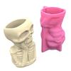 DIY Halloween Skull Man Flower Pot Storage Box Mold for Succulent Plant Decor