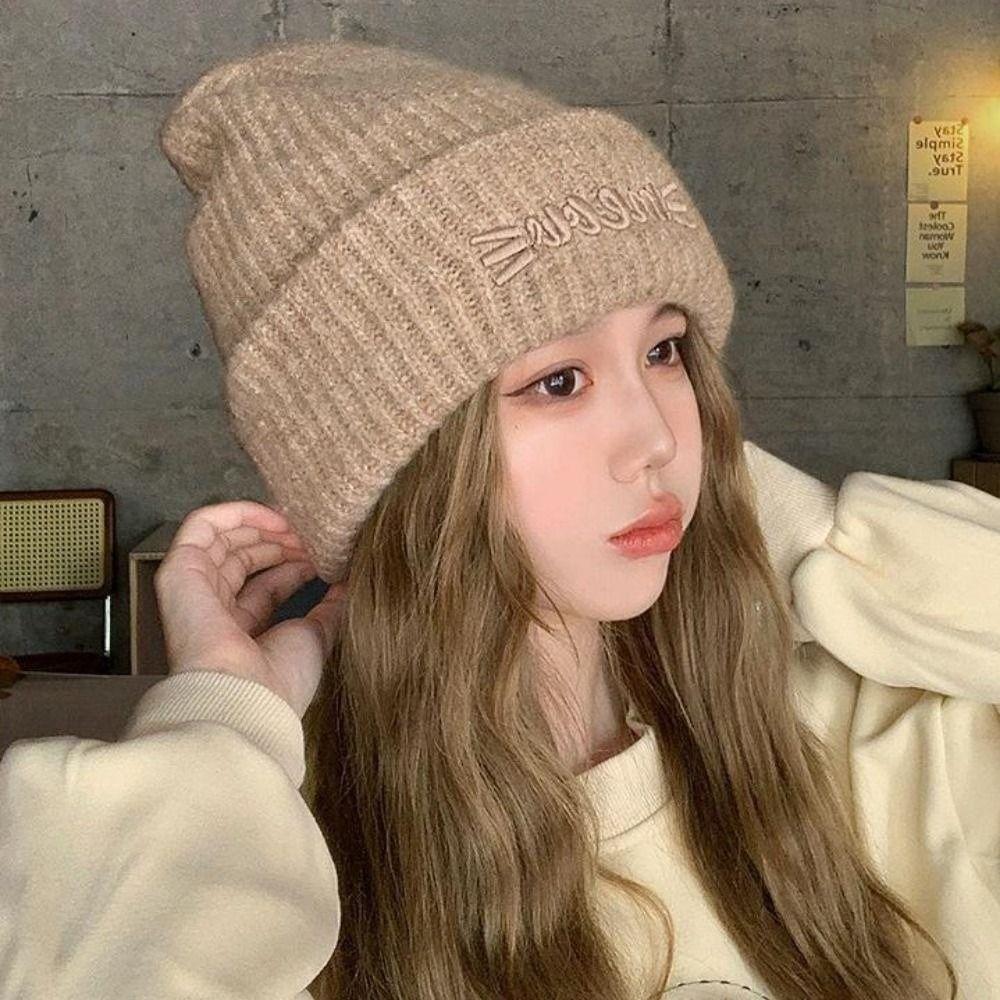 Multi Colors Winter Autumn Hats Solid Cute Warmer Bonnet New Ladies Casual Cap  Outdoor