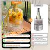 Ice Molds, Ice Bucket, Ice Mold Wine Bottle Chiller, DIY Champagne Cocktails Clear Bucket Freezer Chiller, Any Floral or Fruits Decoration for Party,