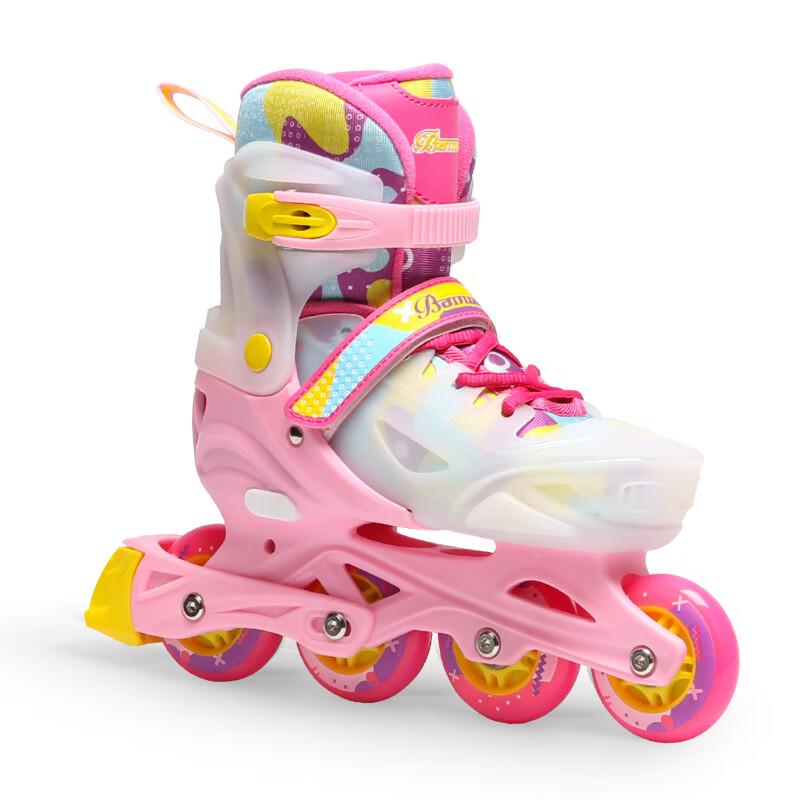 Banwei Kids Adjustable Inline Skates with Flashing Wheels S