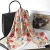 Women 70*70Cm Square Silk Scarf/Scarves Luxury Wrap  Hair Tie Band Bag Warp Soft Neckerchief Hijab Headscarf Female Foulard