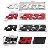 Car Metal SR Logo Front Grille Badge Emblem Rear Trunk Decals Sticker For SR32 SR35 SR36 MK4 MK5 MK6