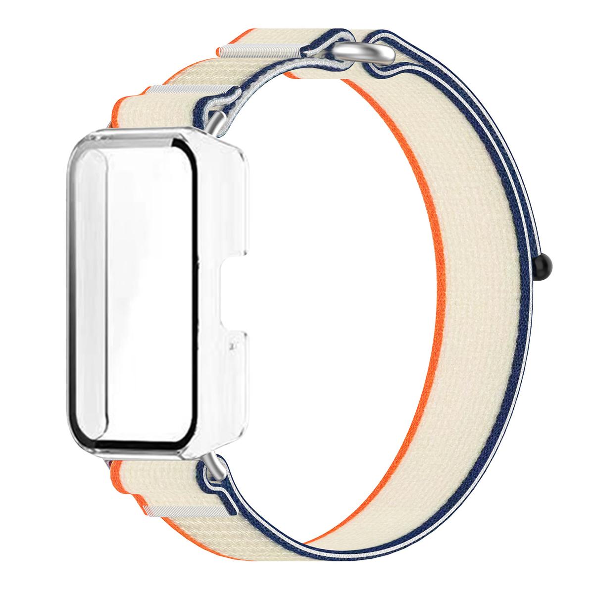 

Нейлоновый ремешок + Чехол из поликарбоната для Samsung galaxy watch fit 3 Спортивный ремешок Полная защита Бампер-оболочка для galaxy fit 3 Защита экрана Браслет for galaxy fit 3