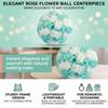 Artificial Flowers Rose Ball for Centerpieces Table Faux Rose Arrangements for Weddings Birthday Party Decor Plastic