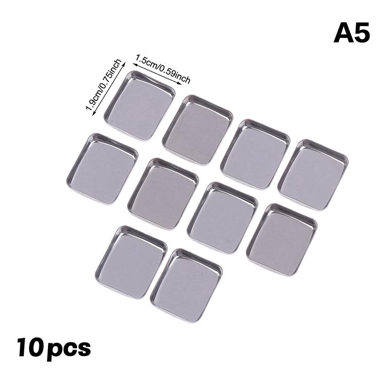 

5/10pcs Empty Eyeshadow Tin Pans Makeup Palettes Empty Square Palette Iron Cases Pans For Powder A5
