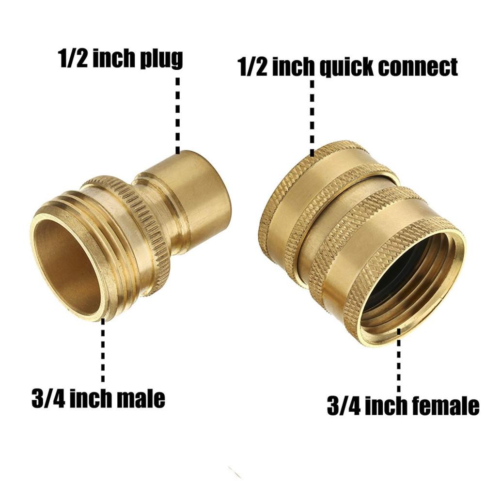 8PCS Pressure Washer Adapter Set Quick Connect Fitting For Power Washer Hose