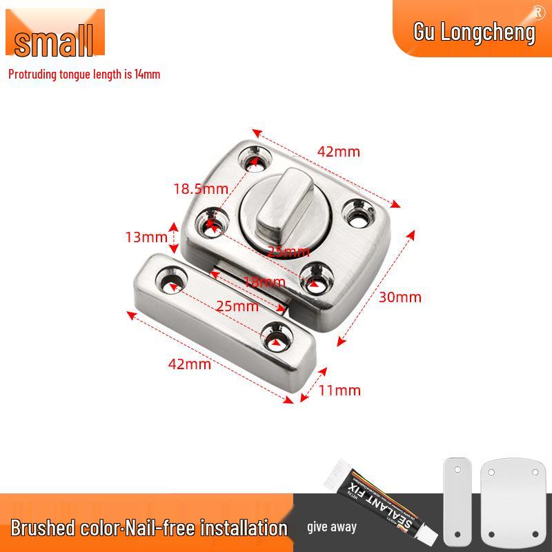 Uniwersalny Zamek Zasuwkowy do Sypialni: Wewnętrzny blokad bezpieczeństwa typu pin dla ochrony przed kradzieżą