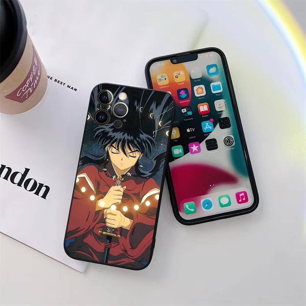 Retro Anime I-Inuyasha Phone Case Silicone Soft For IPhone 17 Air 16 15 14 13 12 11 Plus Pro Max Plus