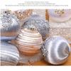 6Pcs/Box Electroplated Painted Ball Christmas Tree Ornament Plastic New Year Christmas Gifts Boxes Pendant Pendant