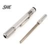 Fishing Tackle Sharpener Pen Type Portable Hook Sharpener, Heavy Duty Metal Sharpening Tool, Cutter Rod with Clip, Accessories