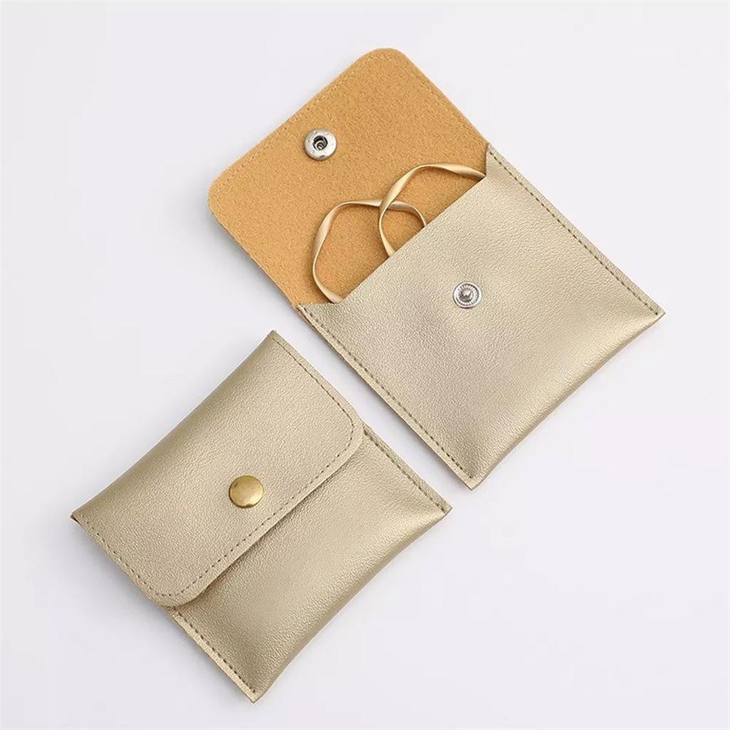 Versatile Jewelry Case Portable Storage Bag for Necklaces/Earrings/Rings/Bracelet Snap Button Closure Jewelry Pouch
