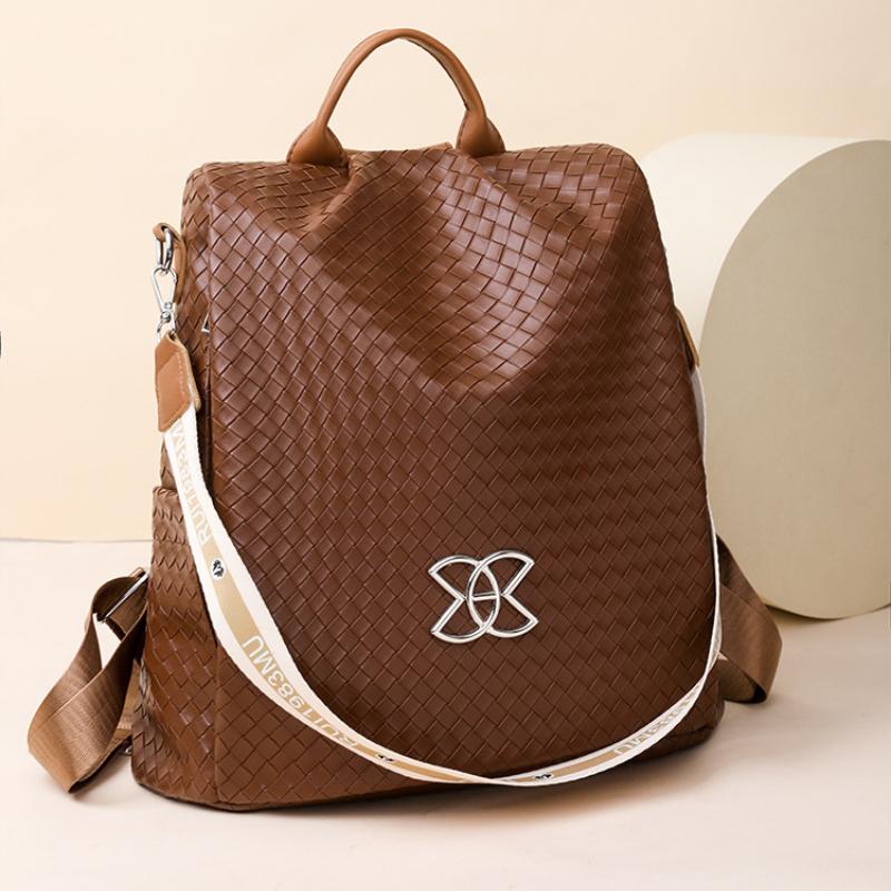 Trendy Nylon Woven Women's Backpack 2024 New Casual Outdoor Ladies Travel Bag Lightweight High Capacity Travel Shopping Shoulders Bag Girl Friend Gift