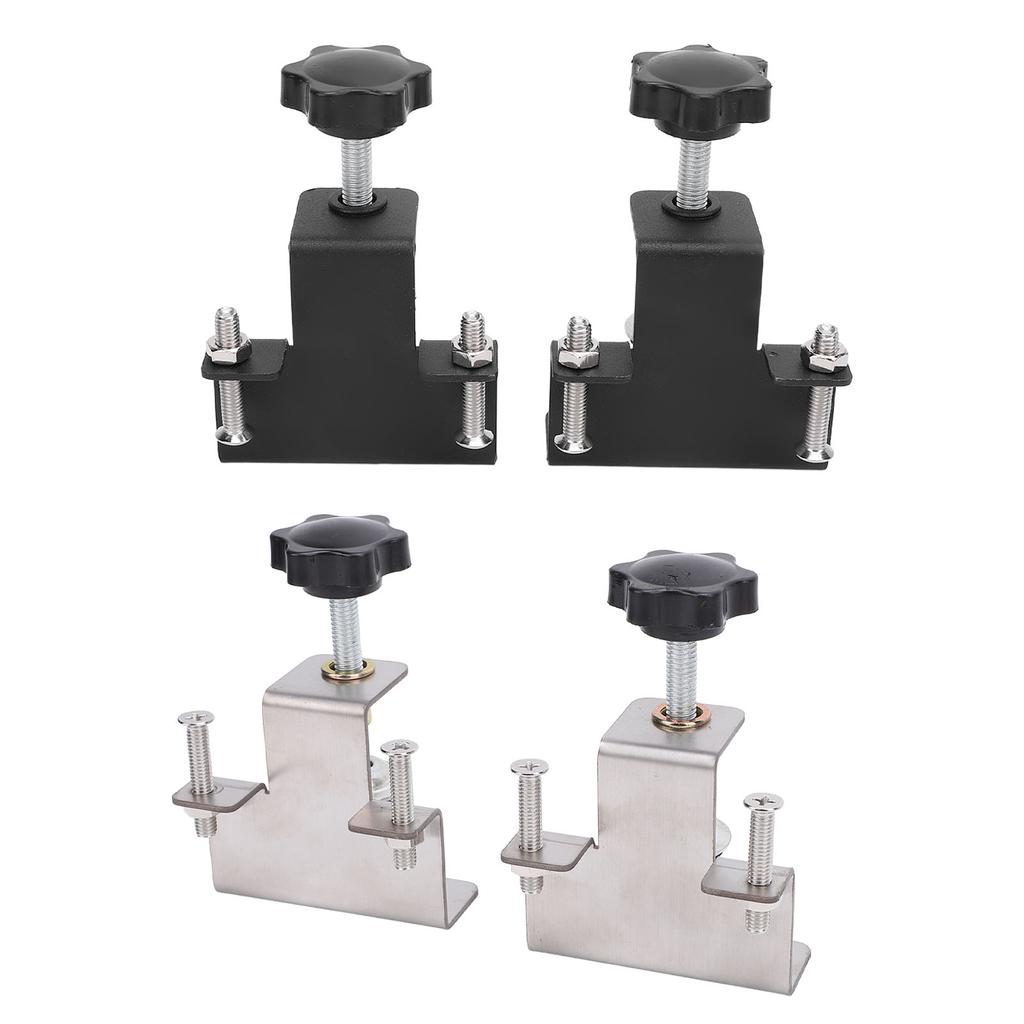 2PCS Universal Cabinet Clamp Stainless Steel Anti Slip Drawer Front Installation Clamps for Accurate