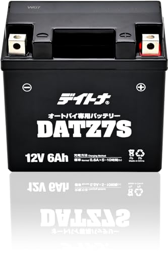 Daytona [αποκλειστικό Amazon.co.jp] Μπαταρία μοτοσυκλέτας συμβατή με YTZ7S, 12V σφραγισμένη, τύπου gel, χωρίς συντήρηση, προφορτισμένη με ηλεκτρολύτη, DATZ7
